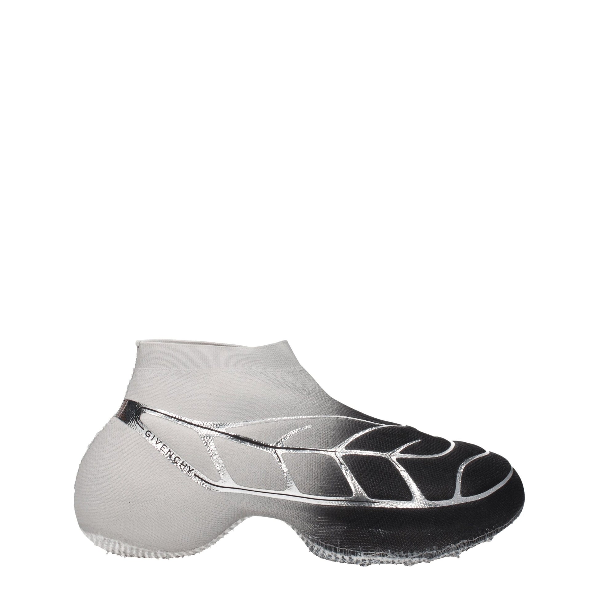 Black Fabric Athletic Sneakers