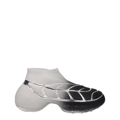 Black Fabric Athletic Sneakers