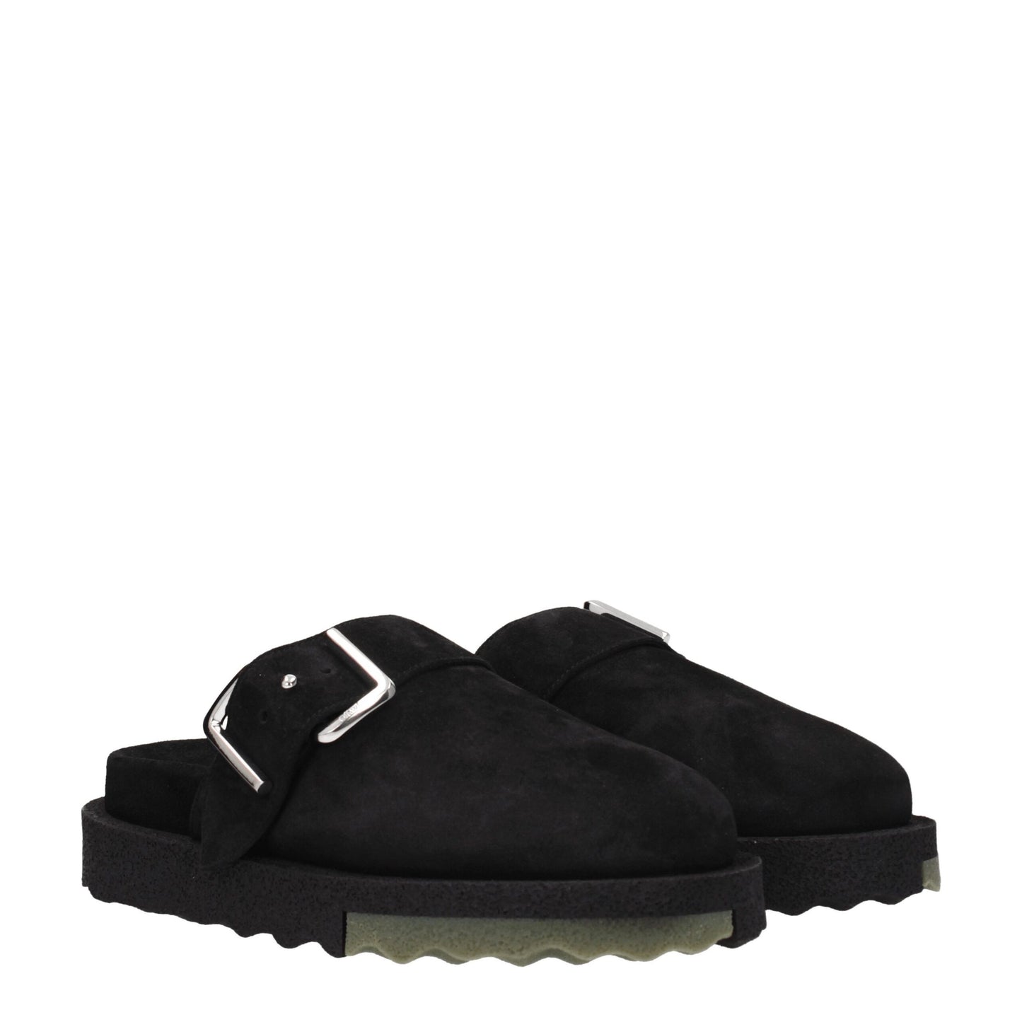 Black Leather Slipper