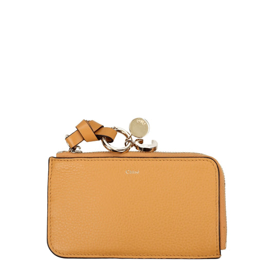 Orange Leather Wallets
