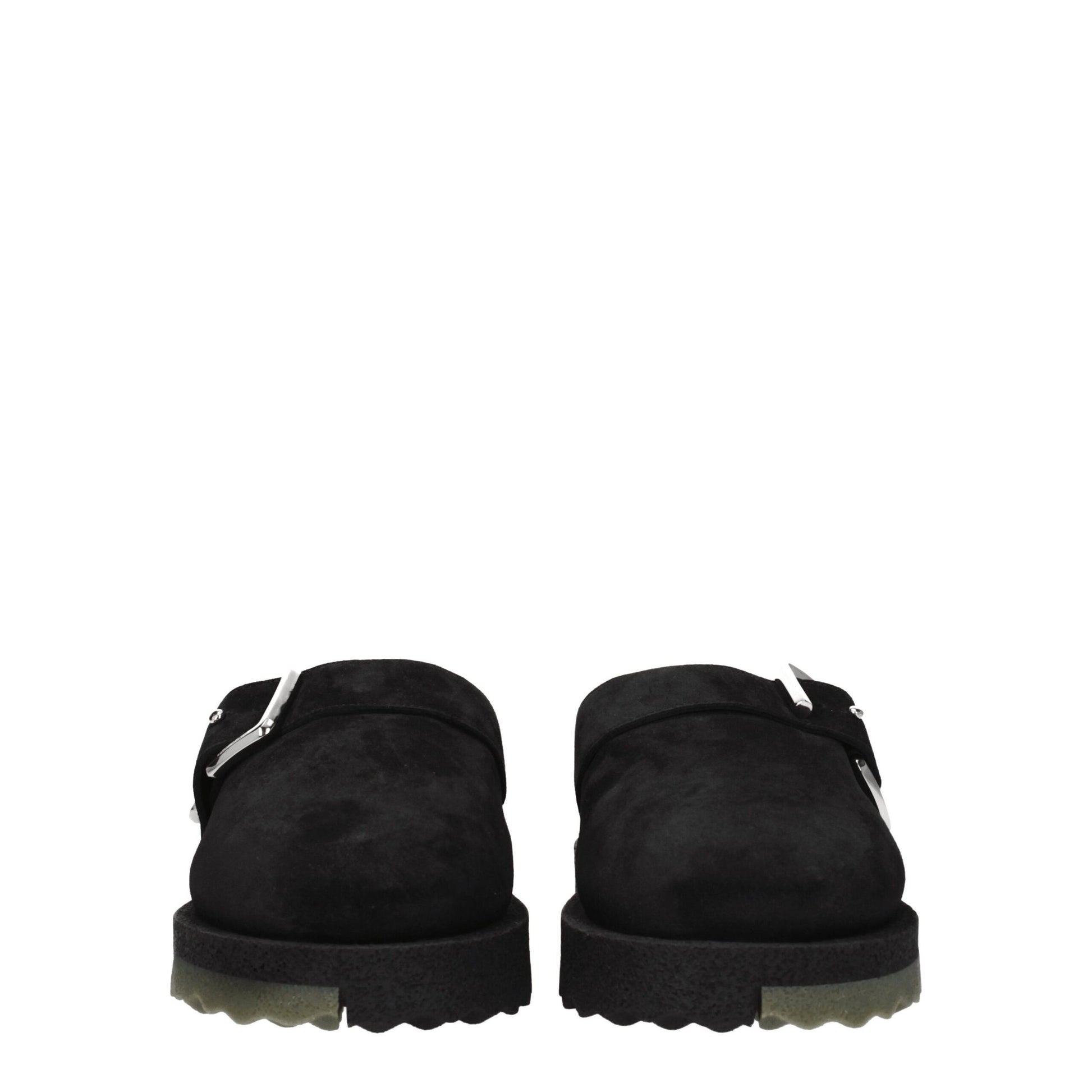 Black Leather Slipper