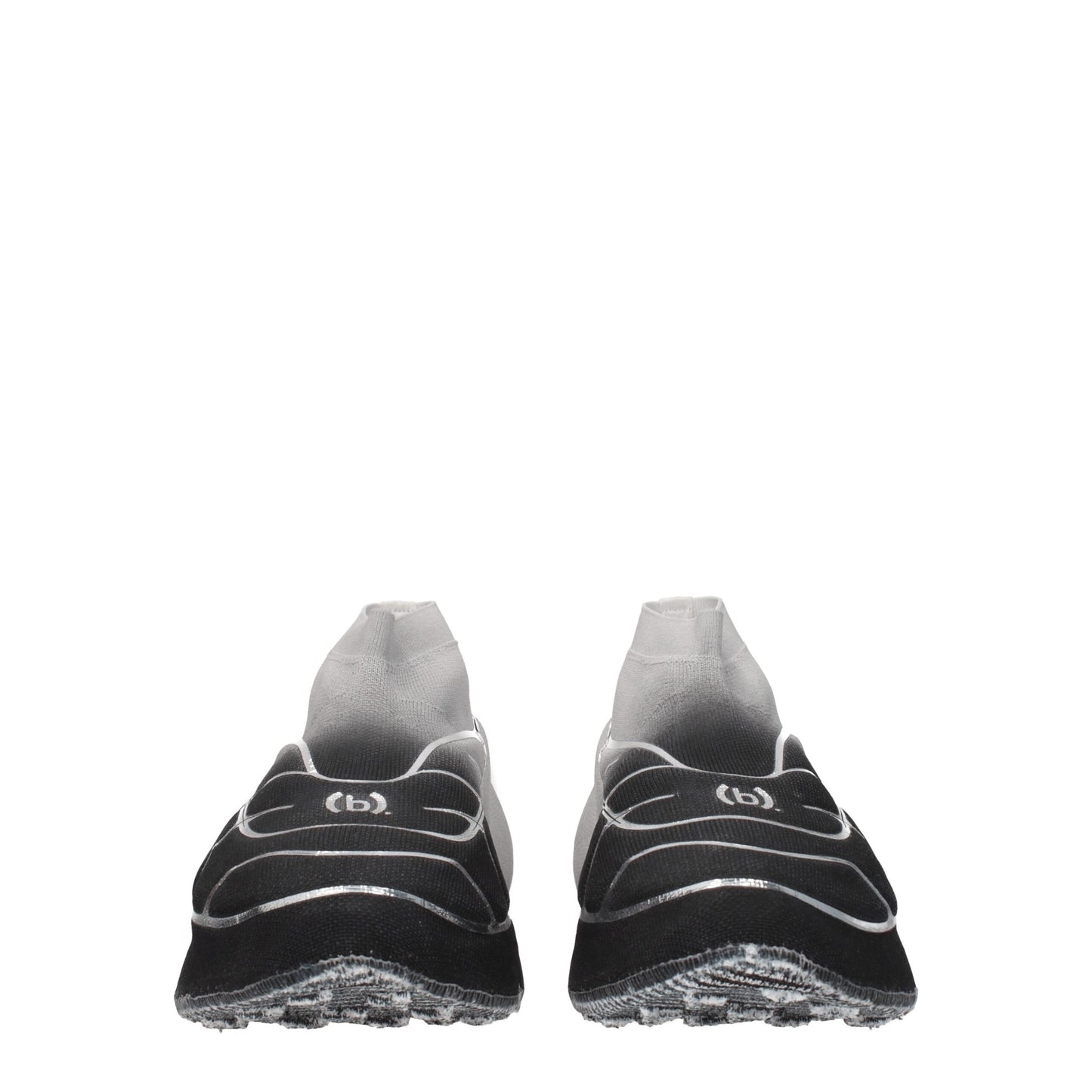 Black Fabric Athletic Sneakers
