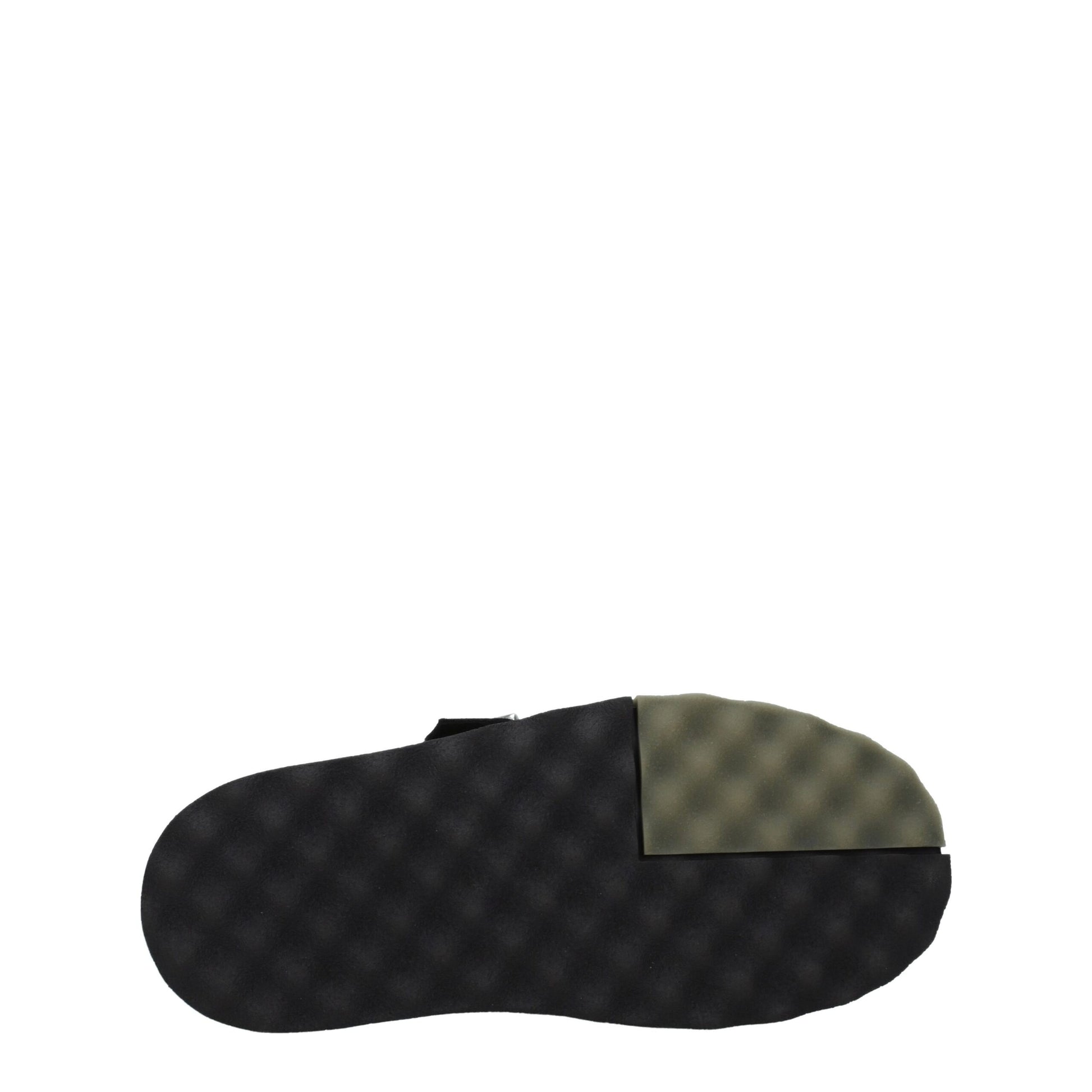 Black Leather Slipper