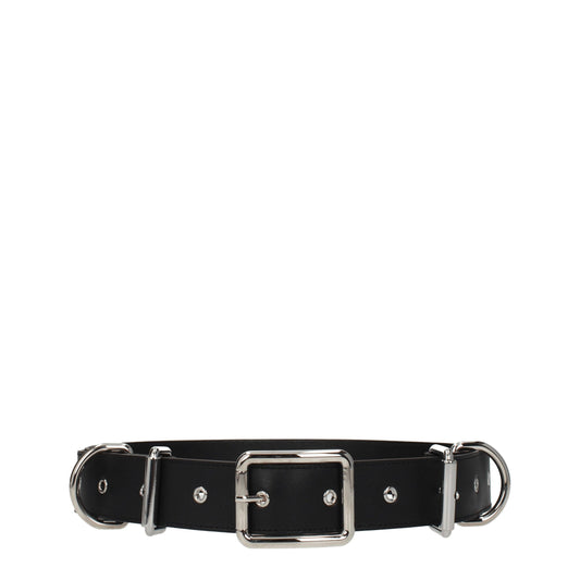 Cinturón de cuero negro