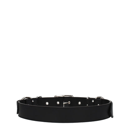 Cinturón de cuero negro