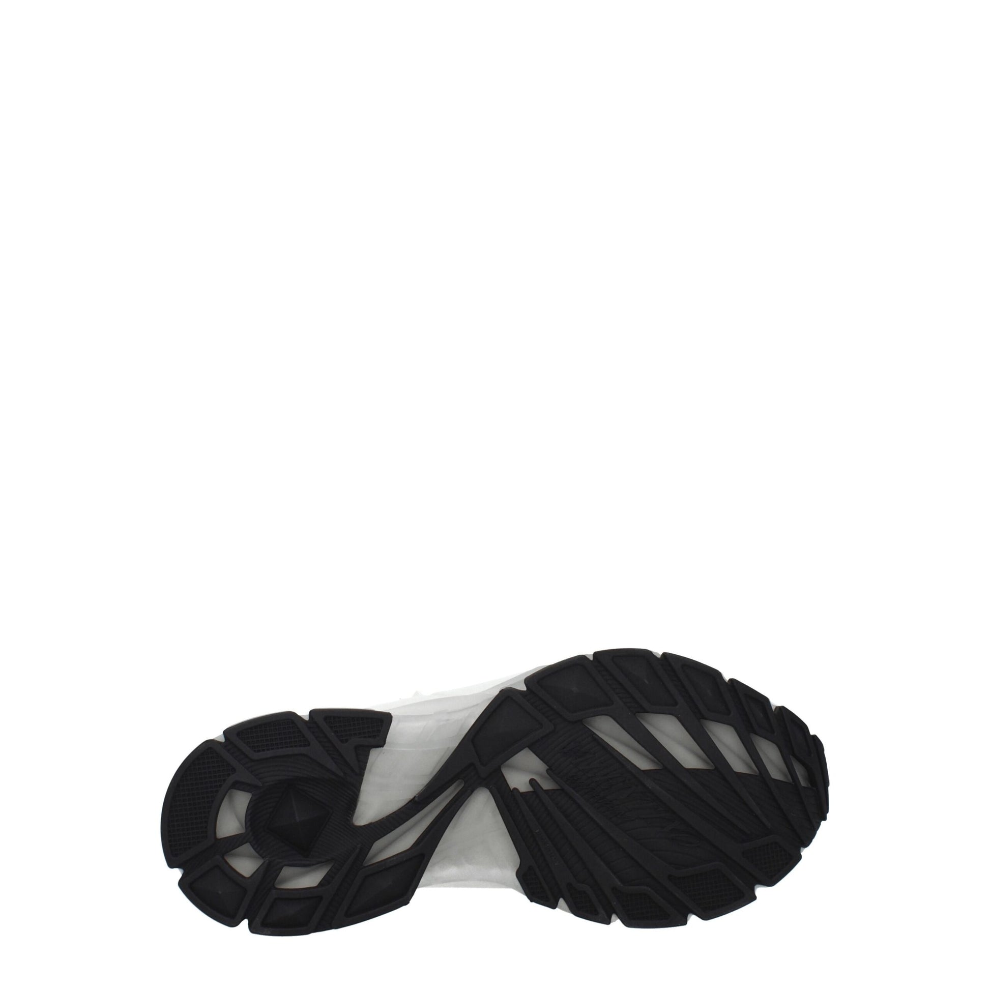 White Fabric Sneakers
