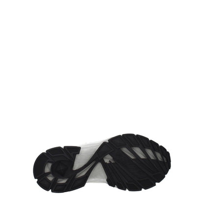 White Fabric Sneakers