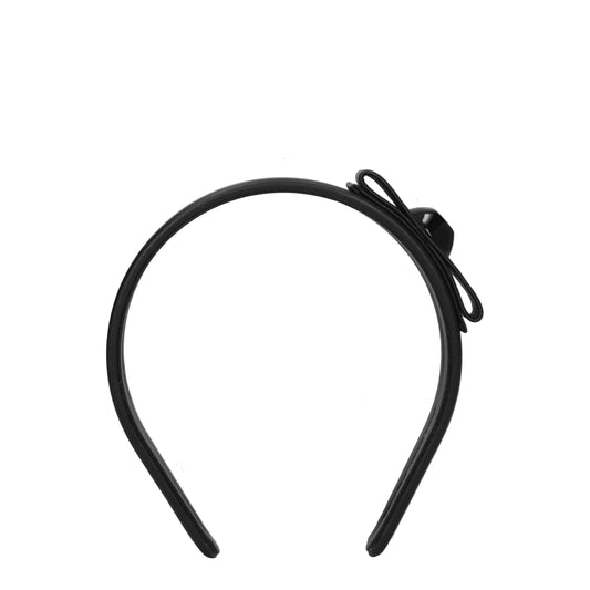 Black Leather Hair Accessory