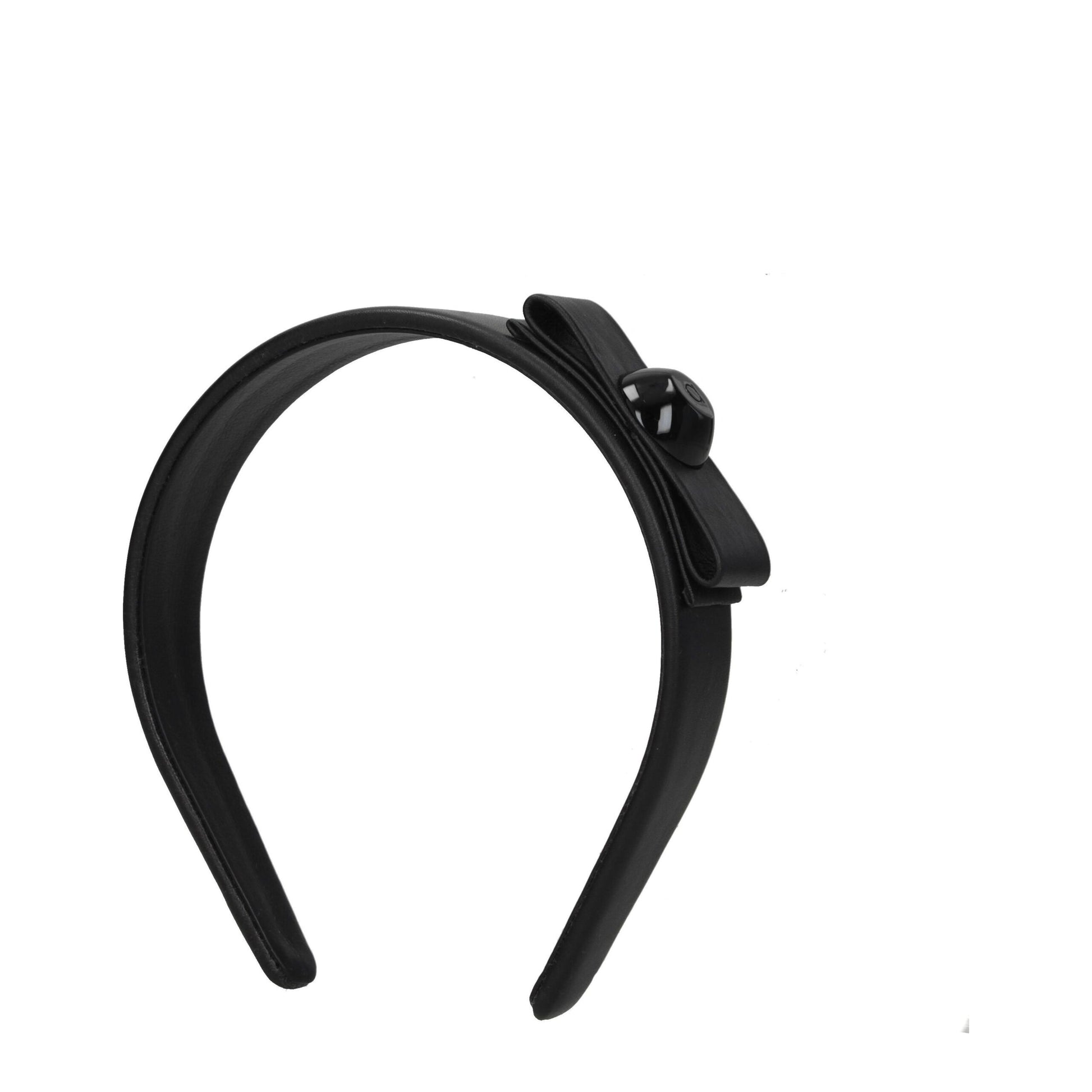 Black Leather Hair Accessory