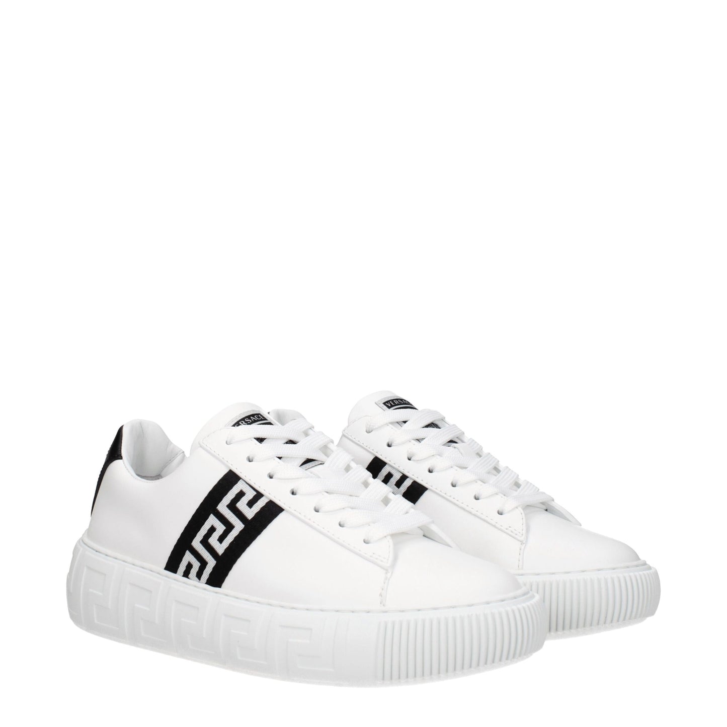 White Leather Low Tops