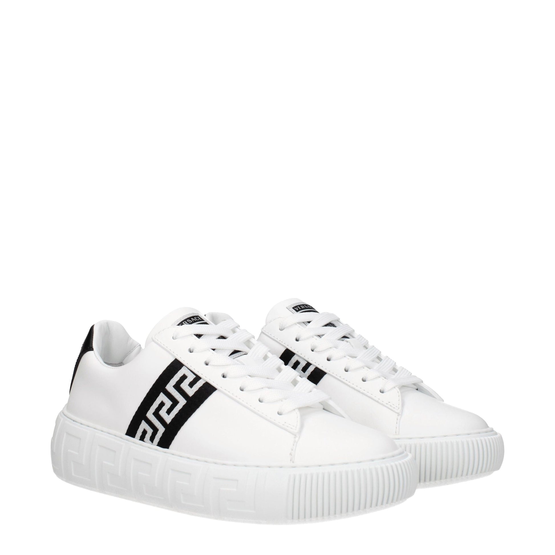 White Leather Low Tops