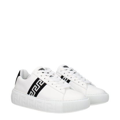 White Leather Low Tops