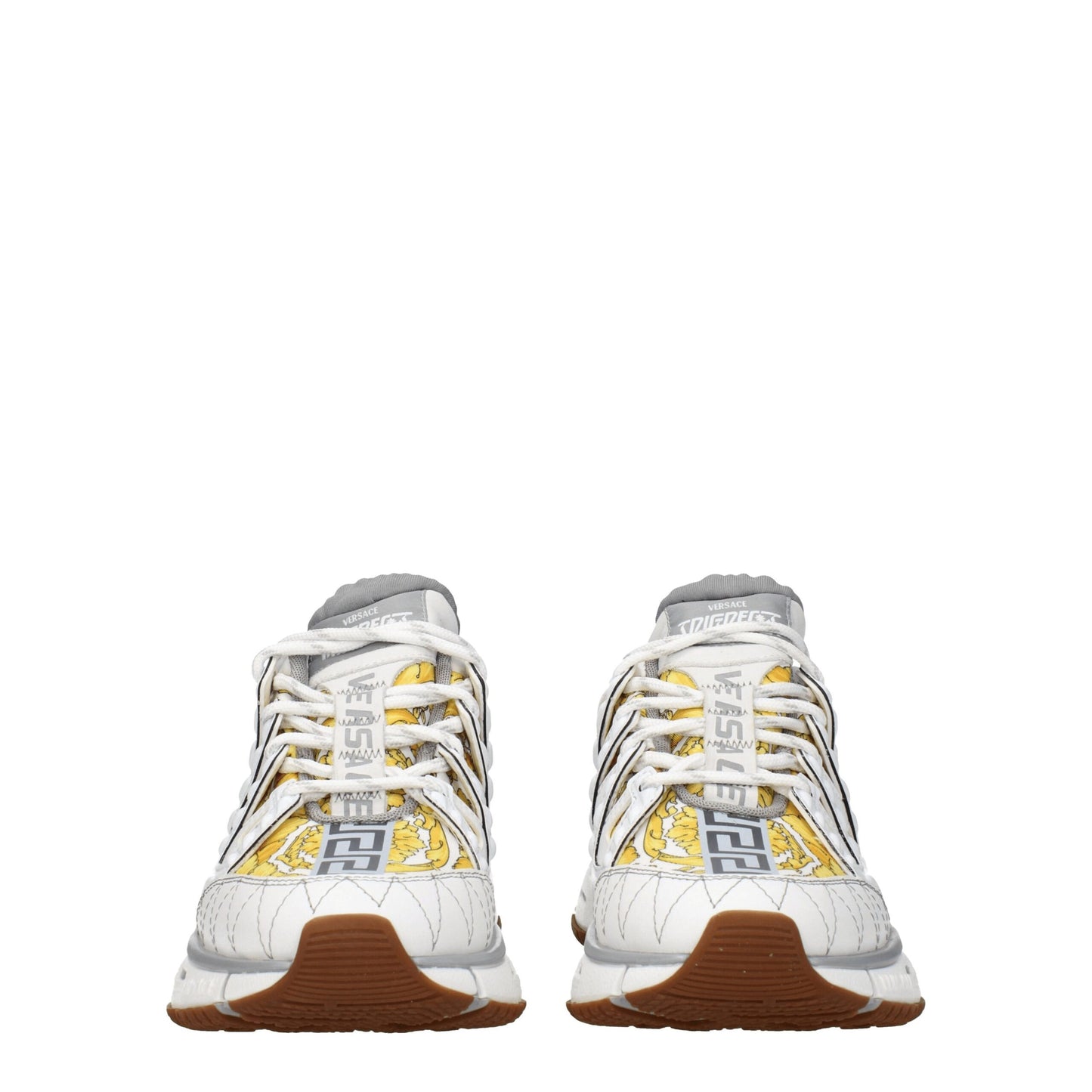 White Fabric Sneakers