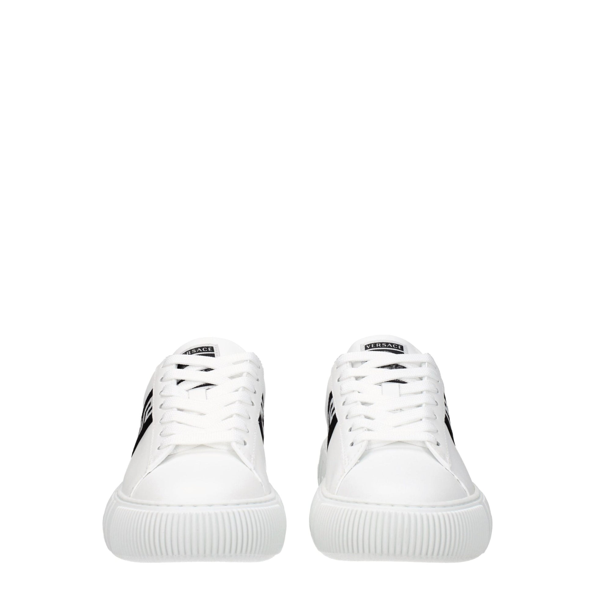 White Leather Low Tops