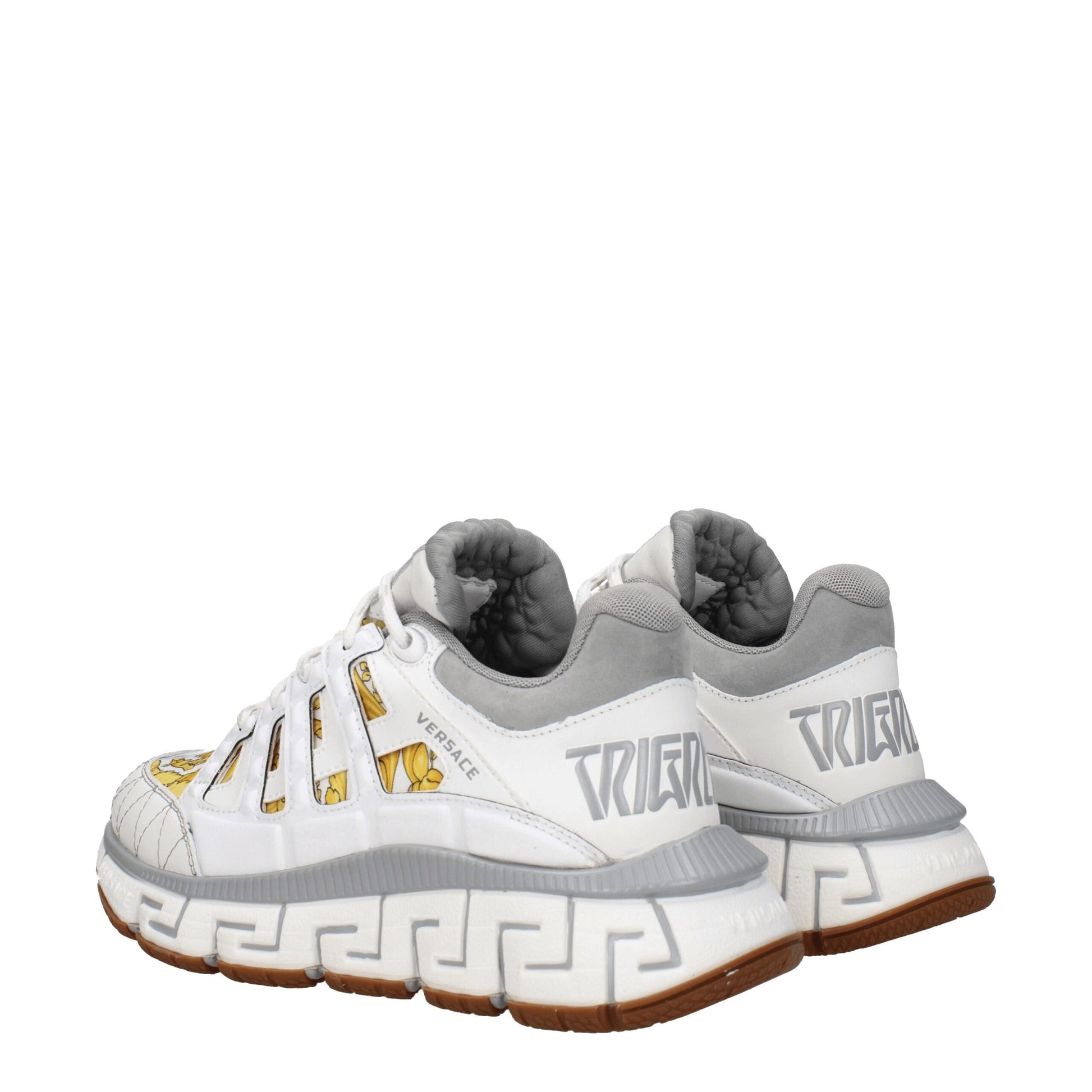 White Fabric Sneakers