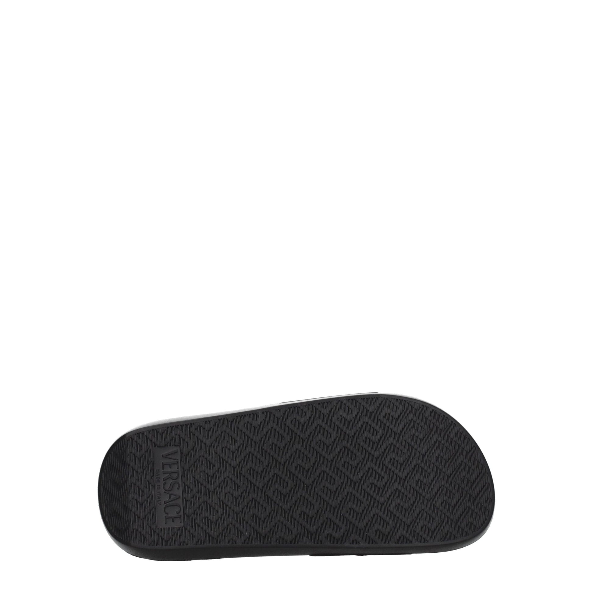 Black Leather Slipper