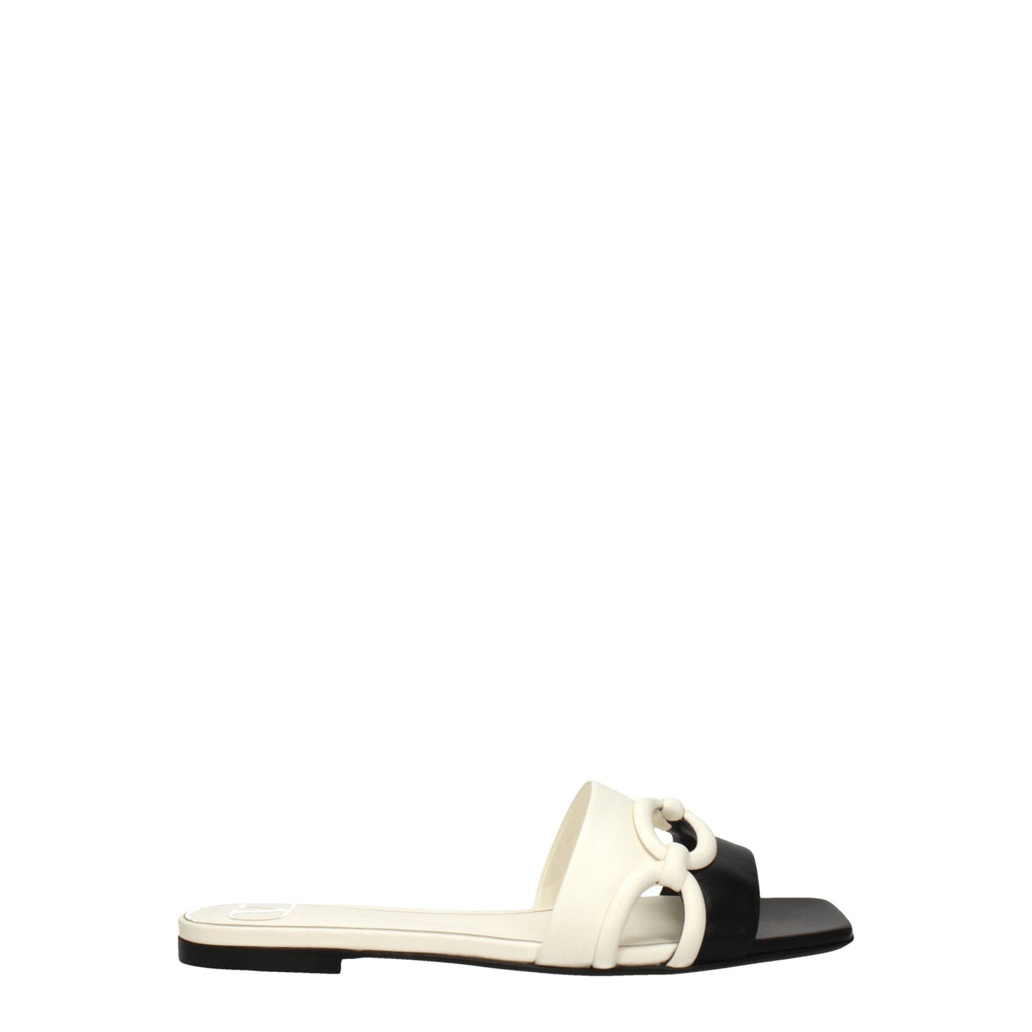 Black Leather Slipper