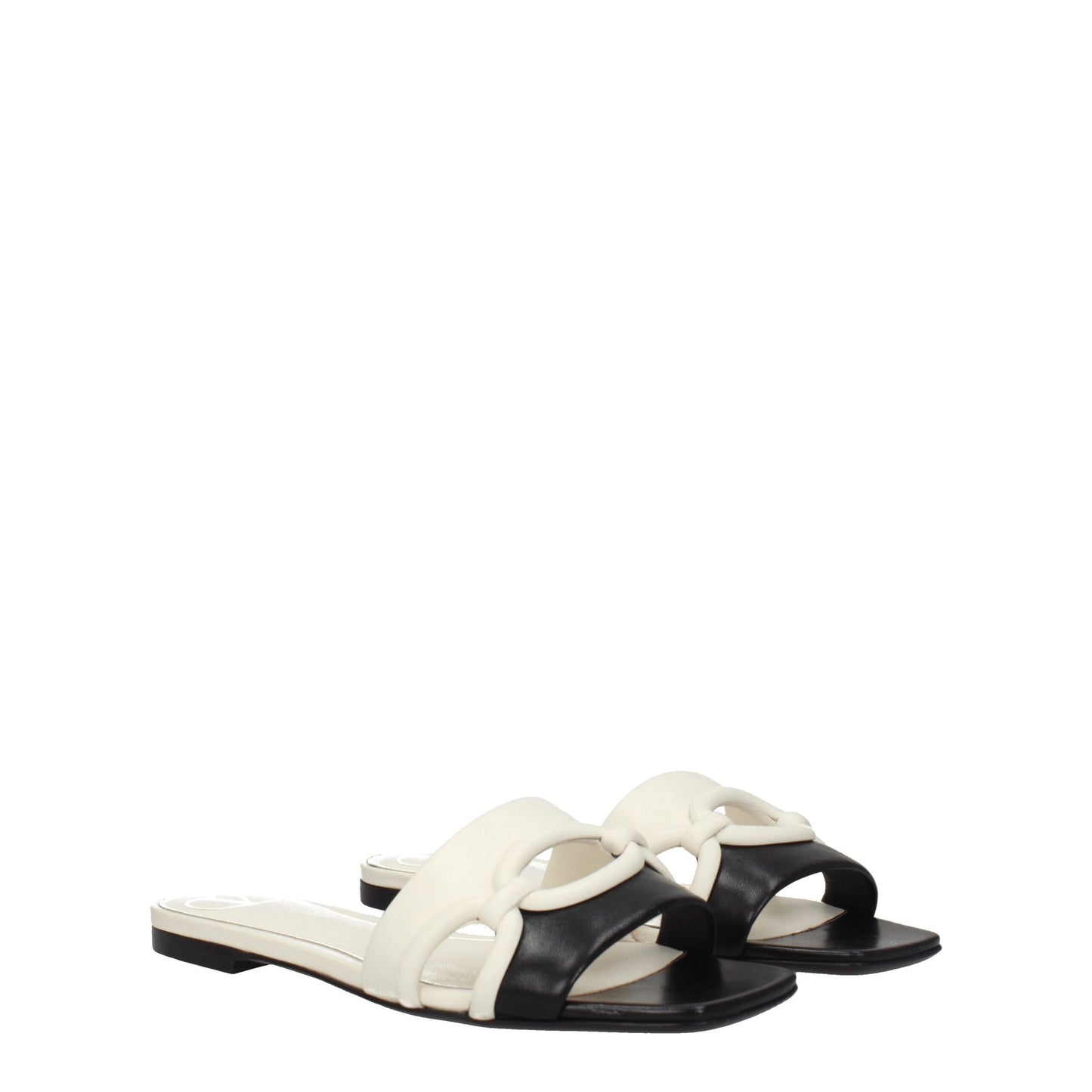 Black Leather Slipper