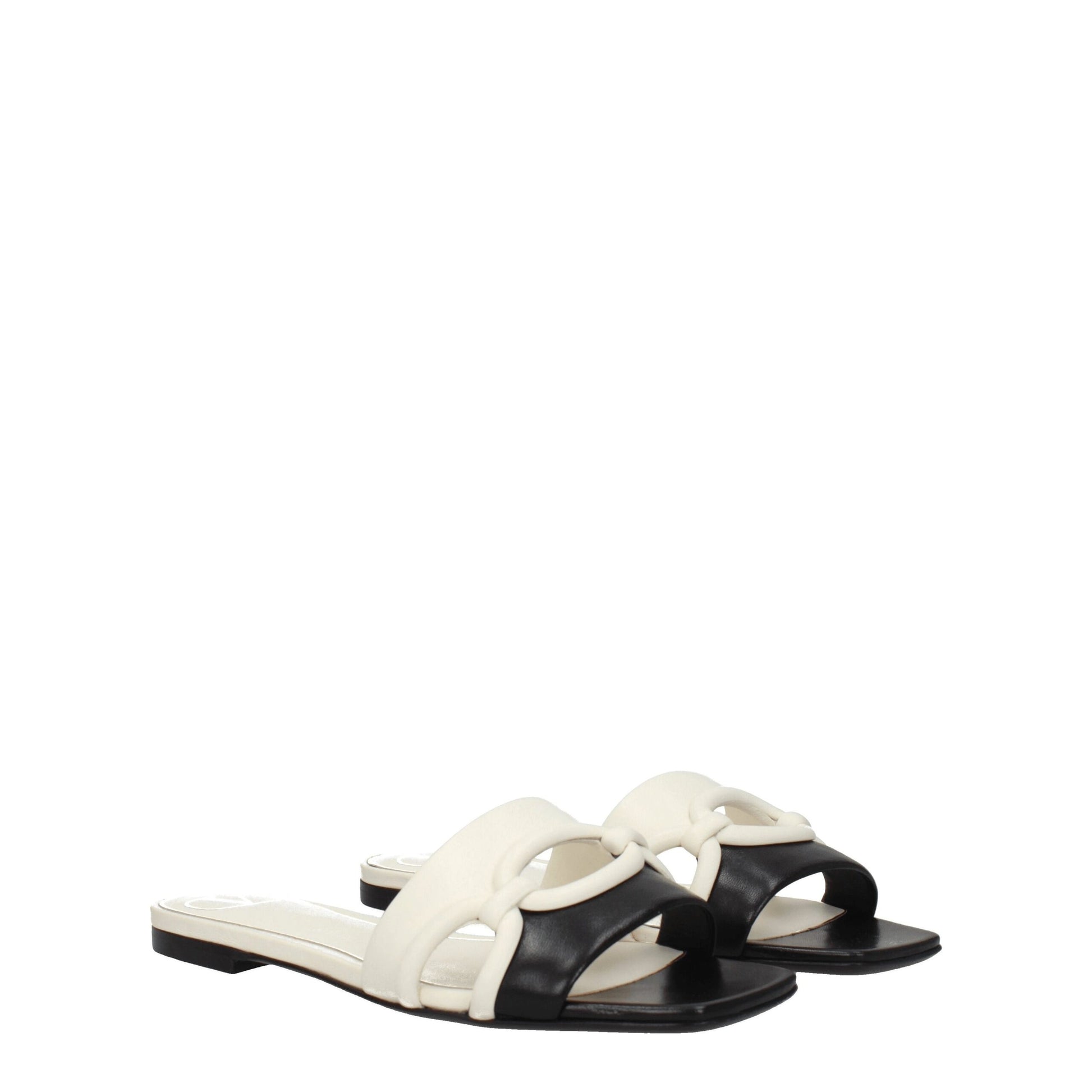 Black Leather Slipper