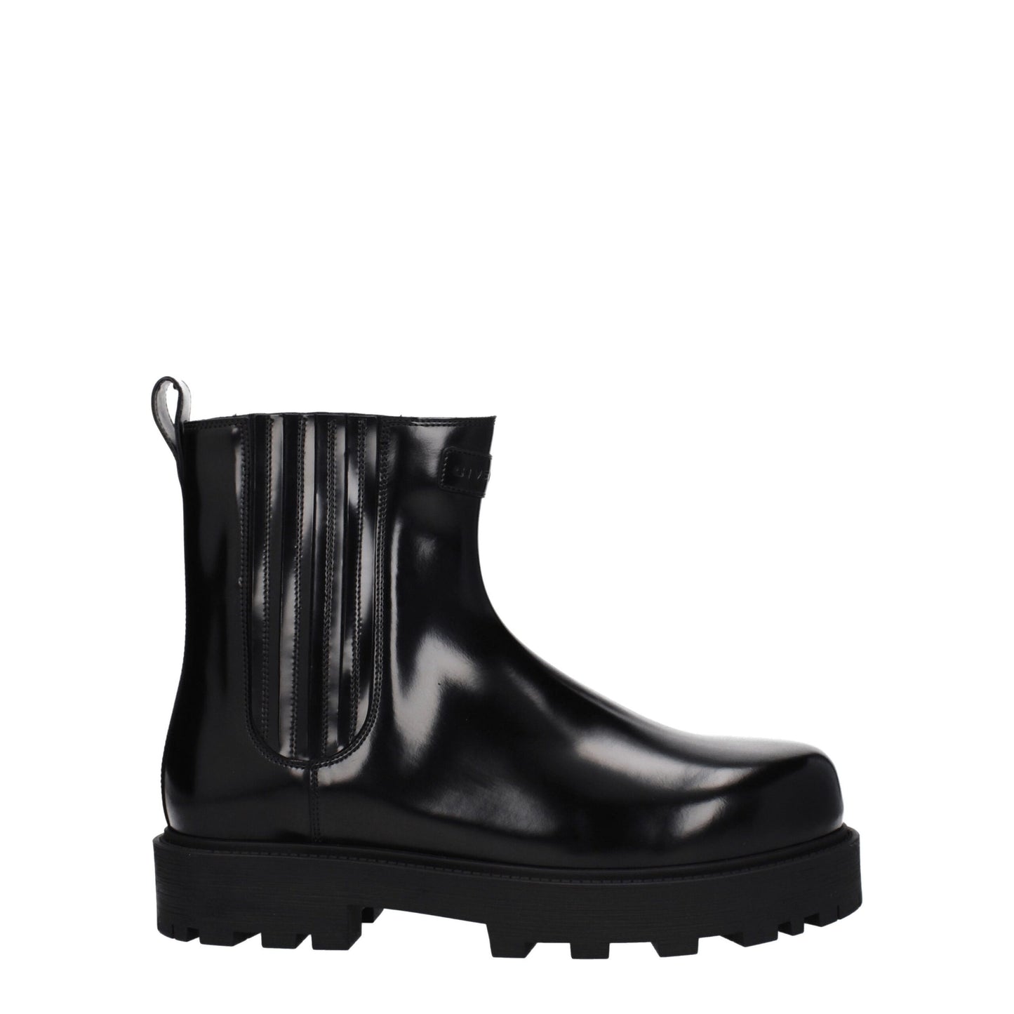 Black Leather Ankle Boots