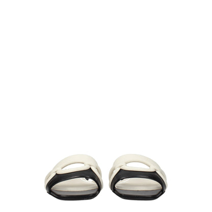 Black Leather Slipper