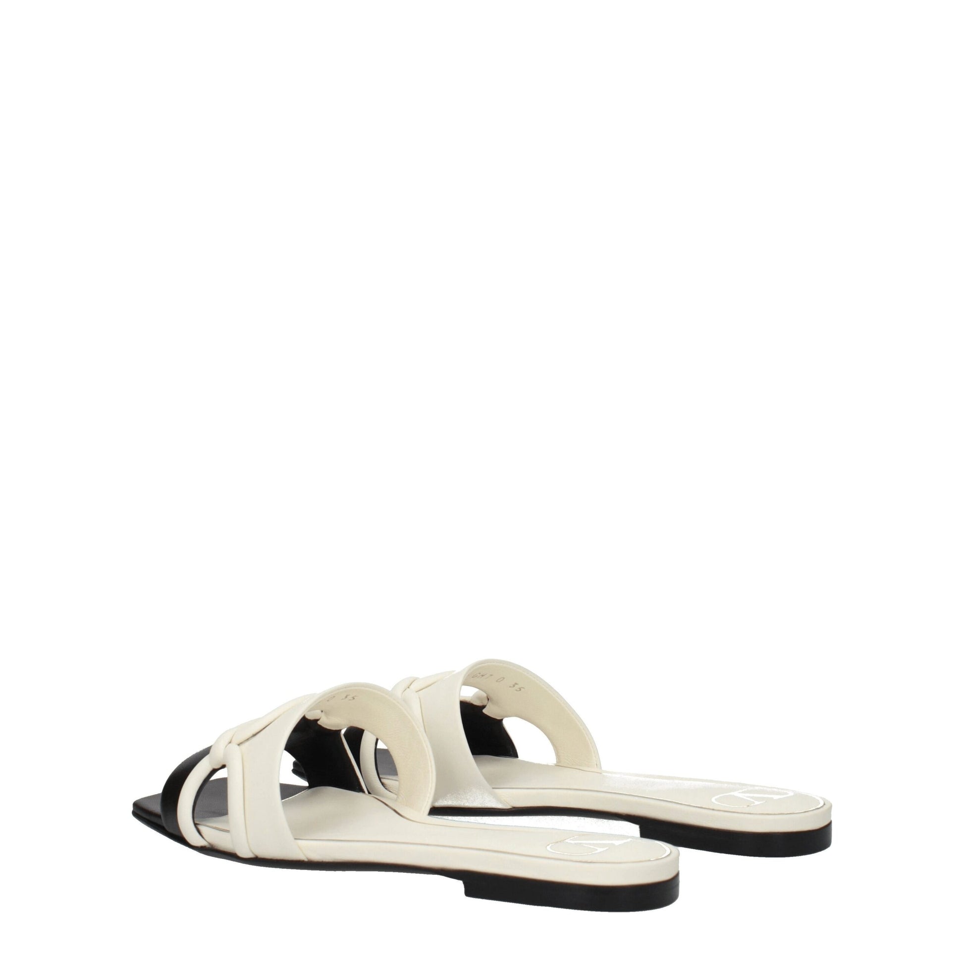 Black Leather Slipper
