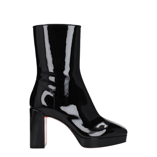 Black Leather Ankle Boots