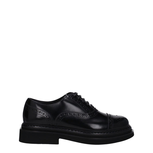 Black Leather Oxfords And Derby