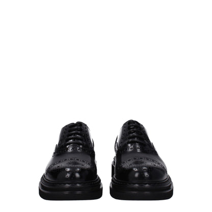 Black Leather Oxfords And Derby