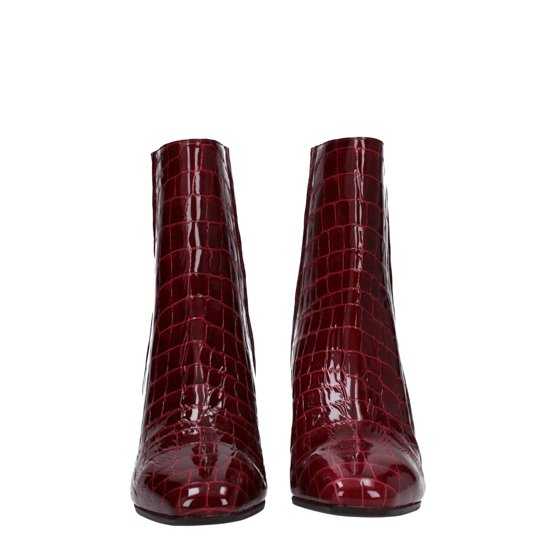Red Leather Ankle