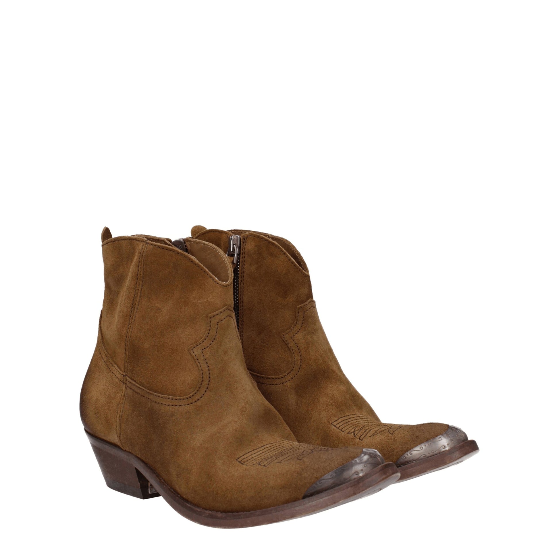 Brown Leather Ankle Boots