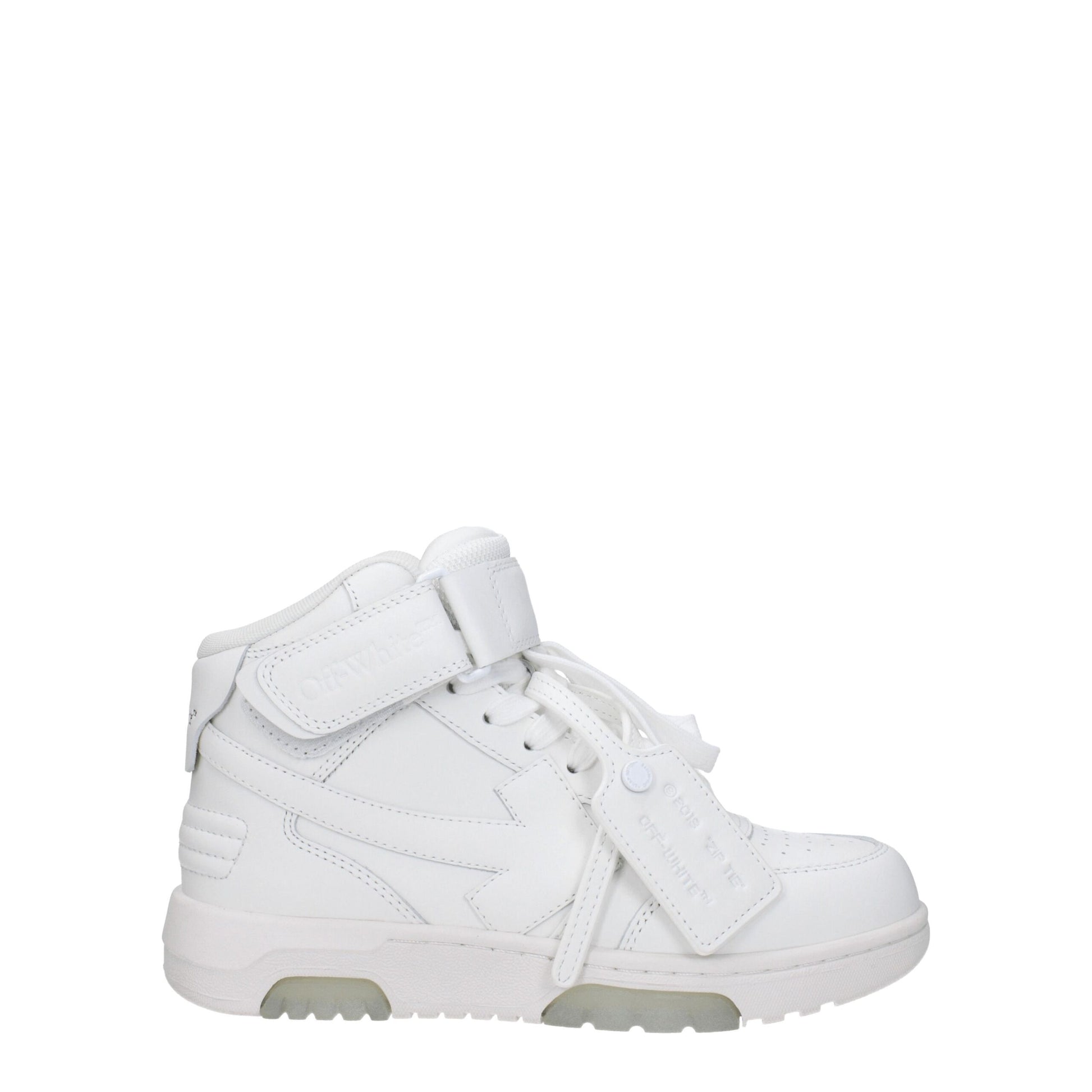 White Leather High Tops