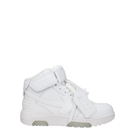 White Leather High Tops