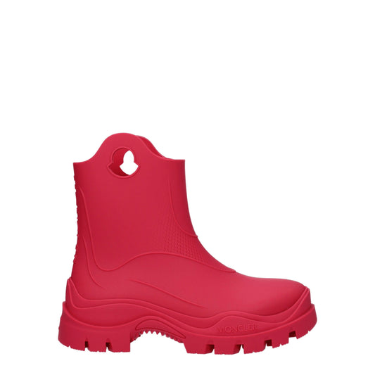 Pink Cotton Ankle Boots