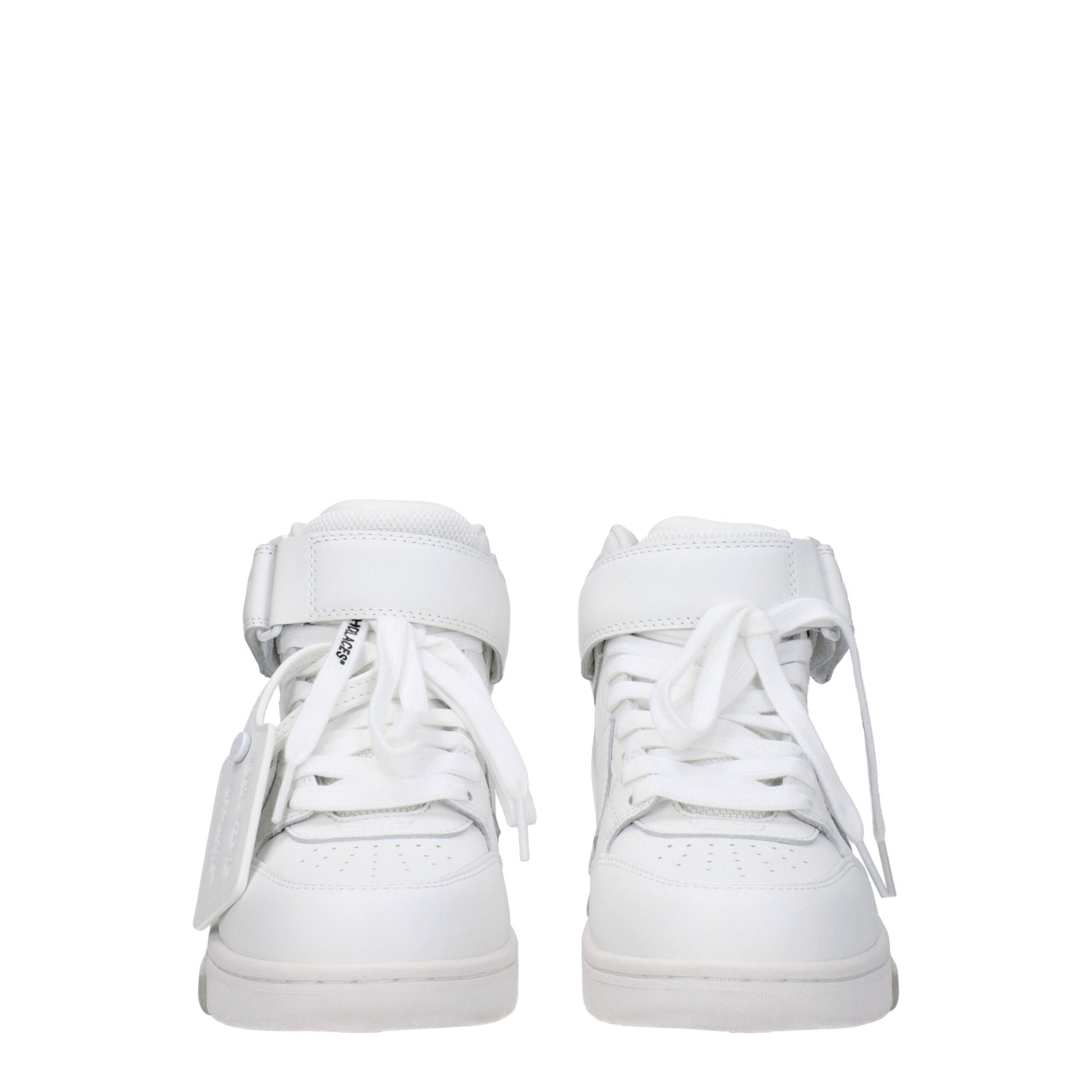 White Leather High Tops