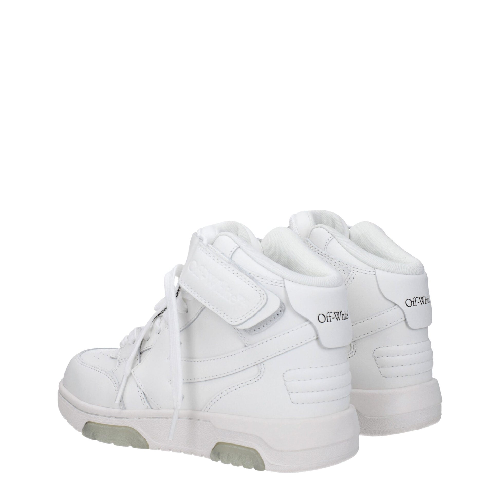 White Leather High Tops