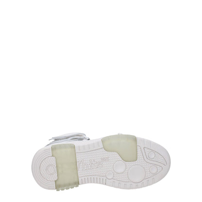 White Leather High Tops