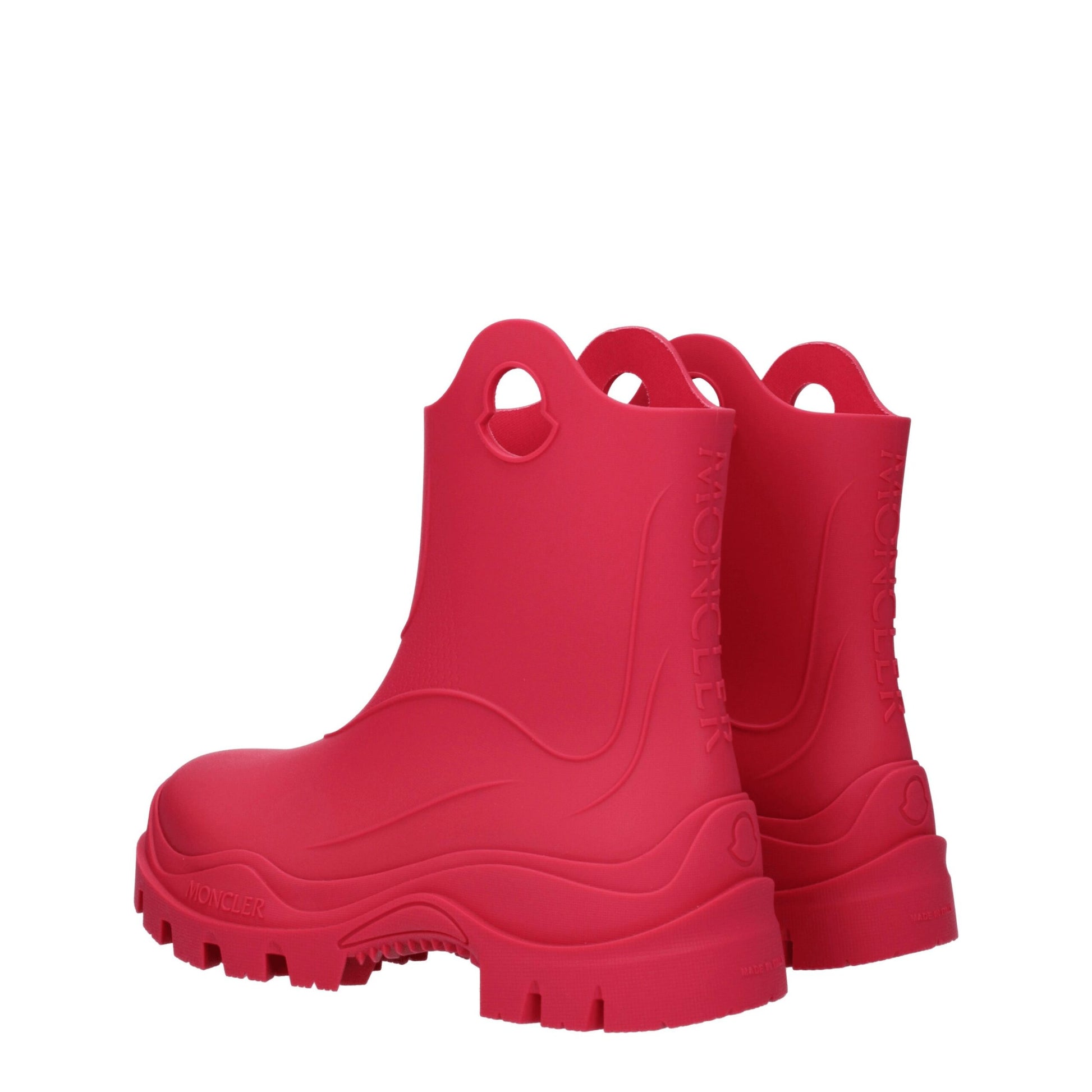 Pink Cotton Ankle Boots
