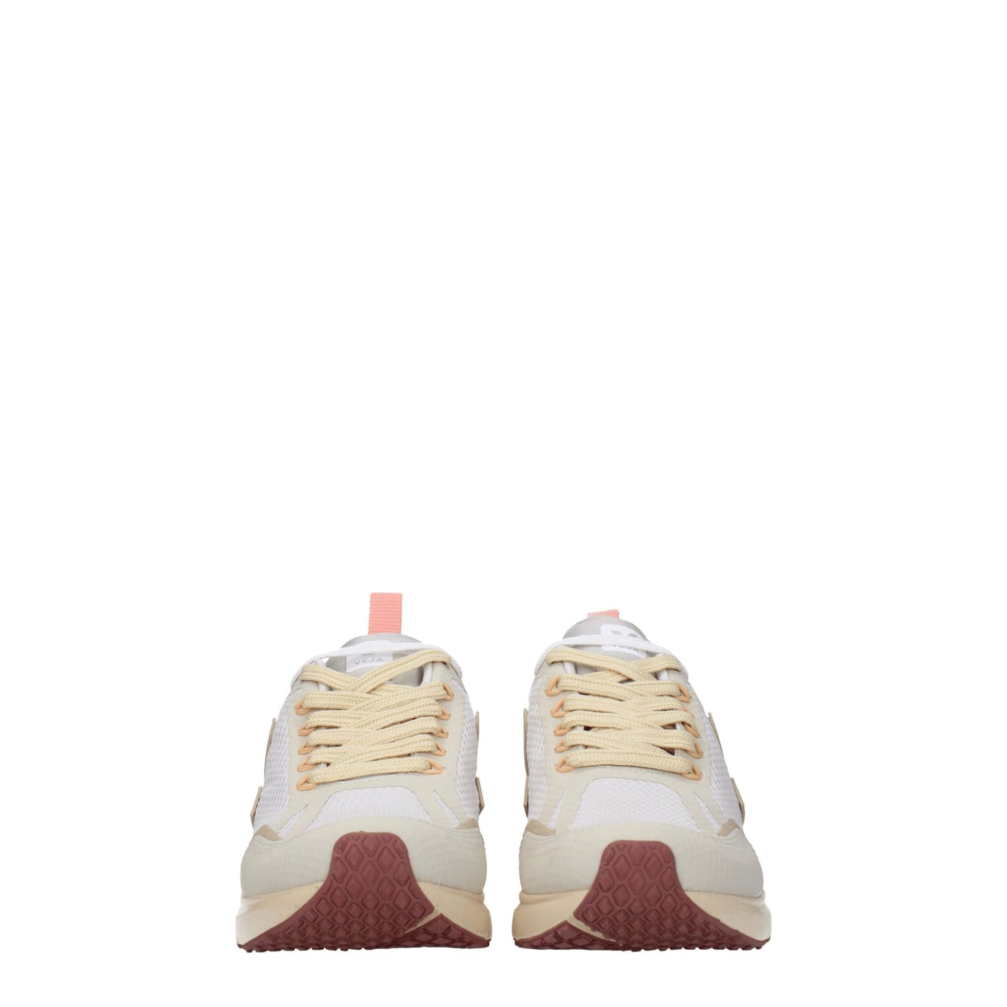 Beige Fabric Athletic Sneakers