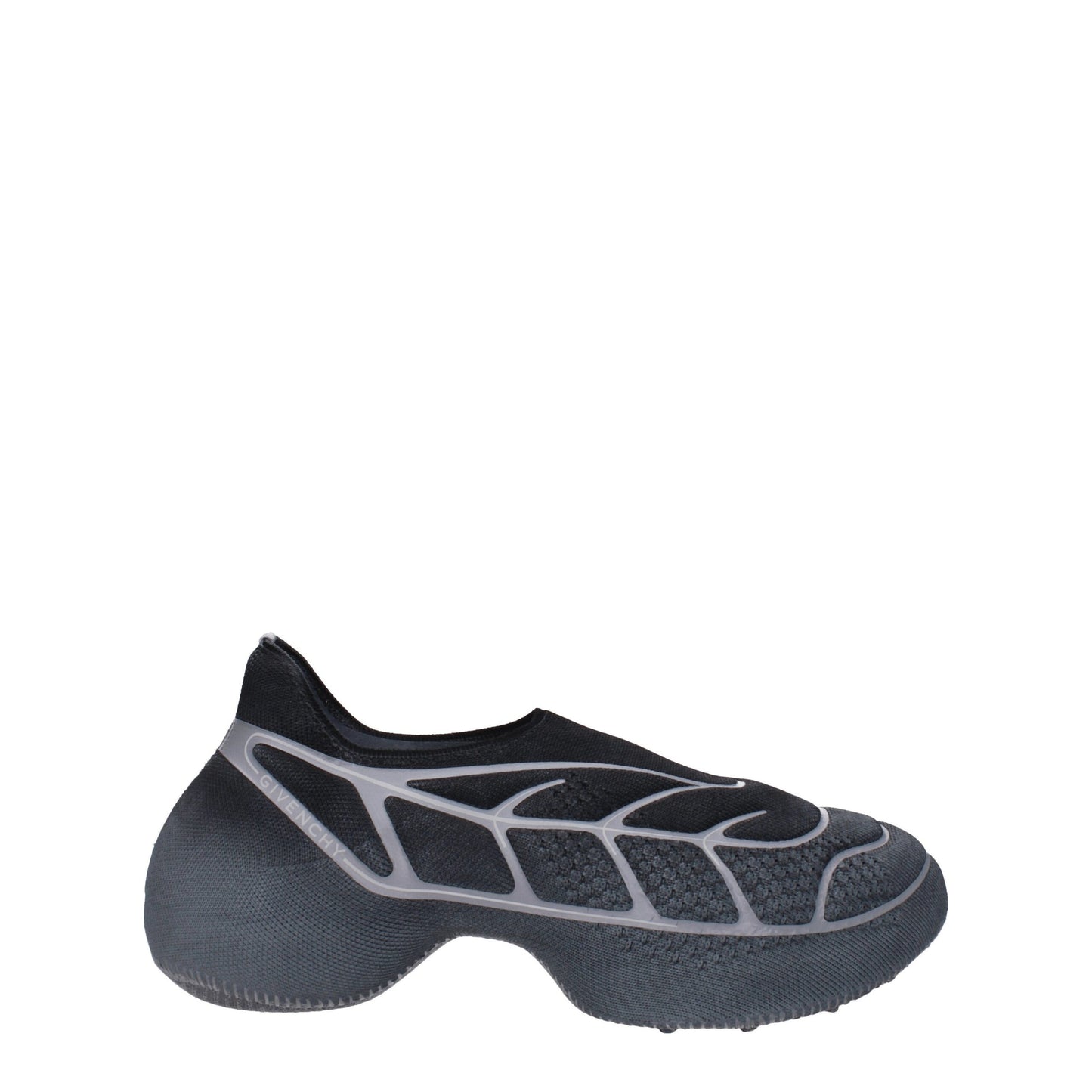Gray Fabric Athletic Sneakers