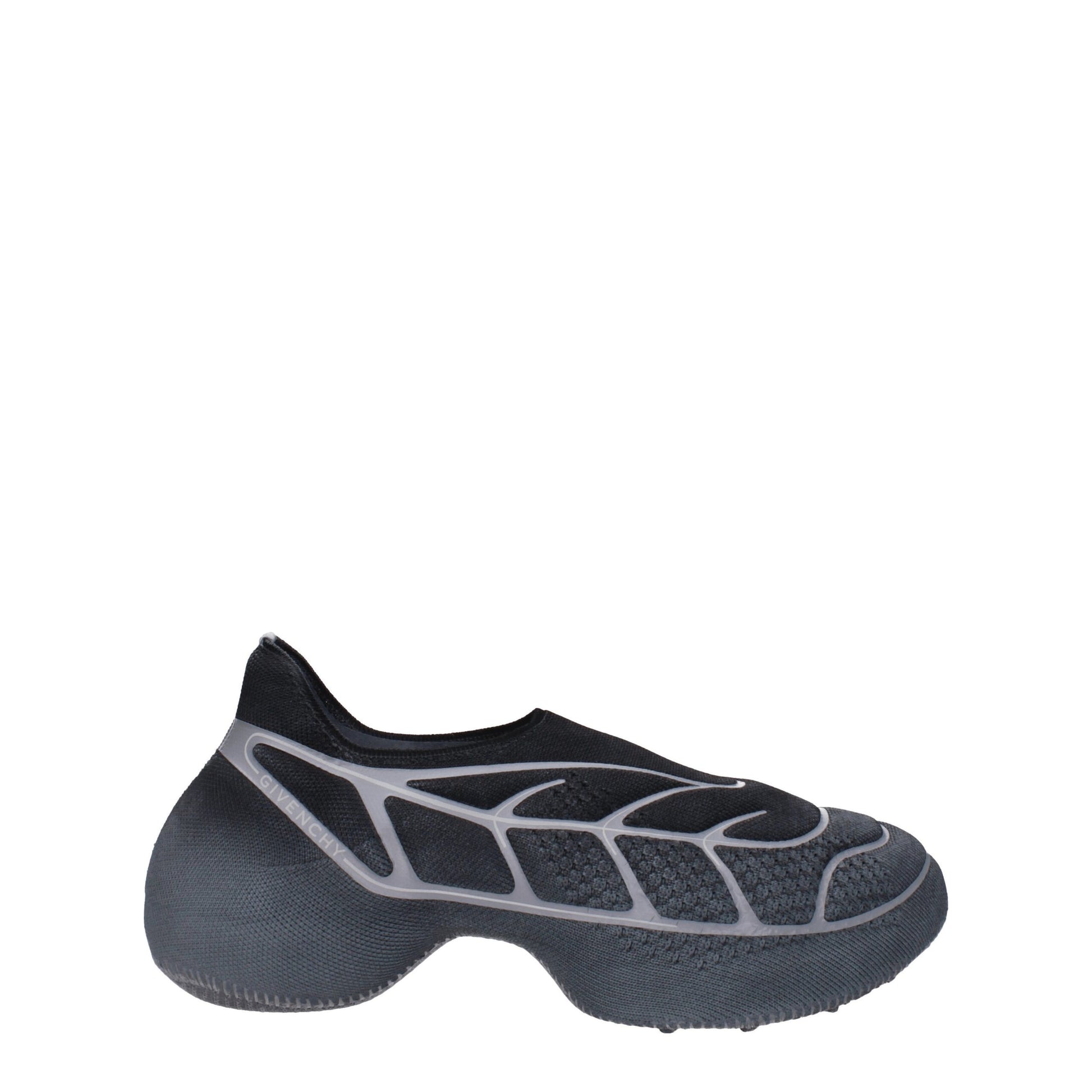 Gray Fabric Athletic Sneakers