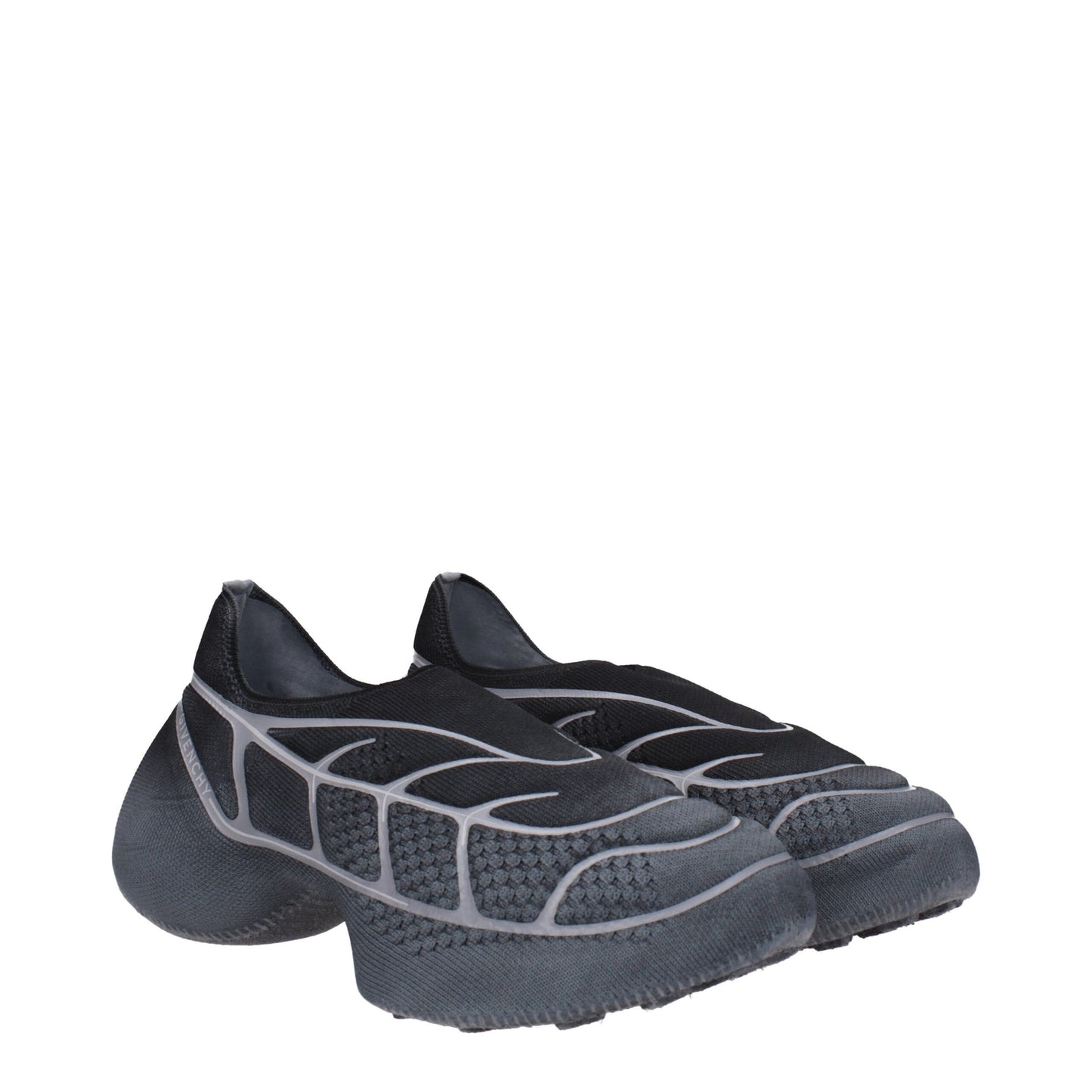 Gray Fabric Athletic Sneakers