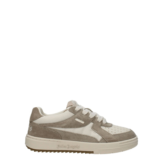 Beige Fabric Low Tops