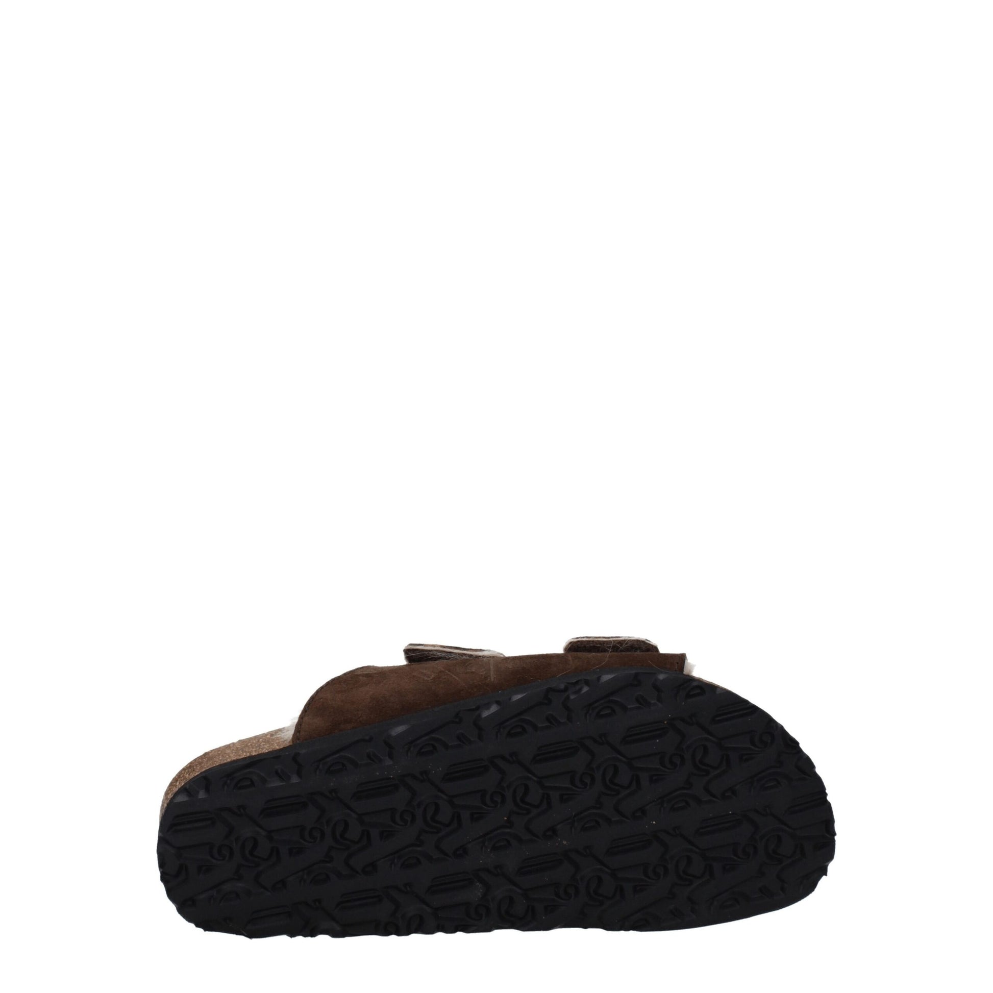 Brown Leather Slippers Sandals