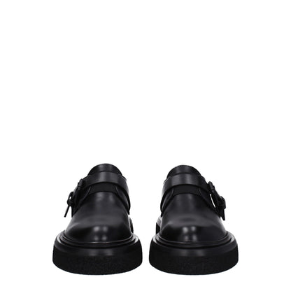 Black Leather Oxfords And Derby