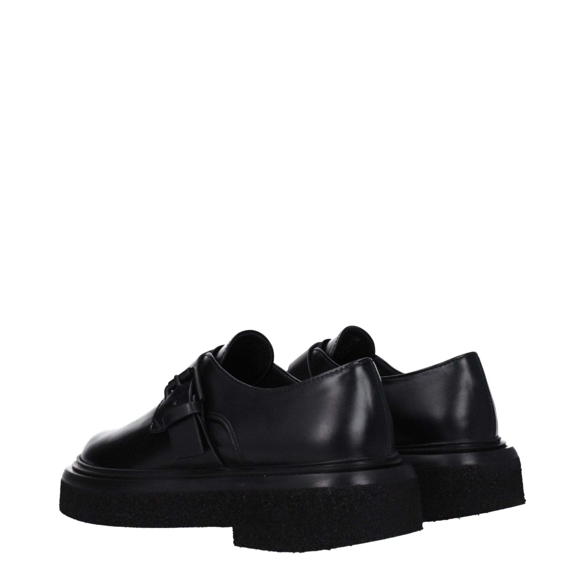 Black Leather Oxfords And Derby