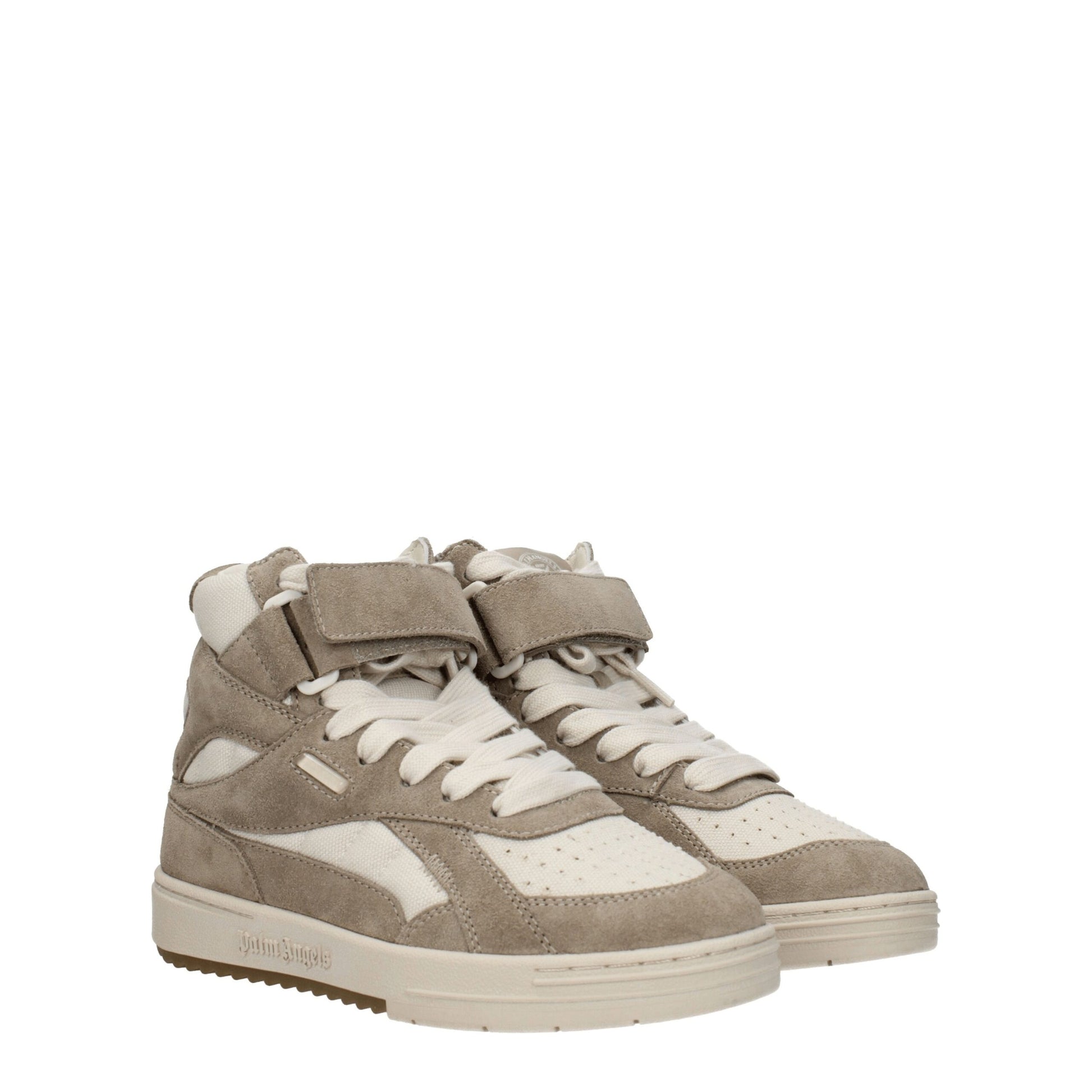 Beige Leather High Tops