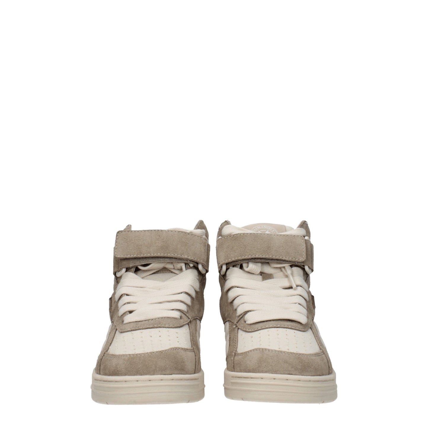 Beige Leather High Tops