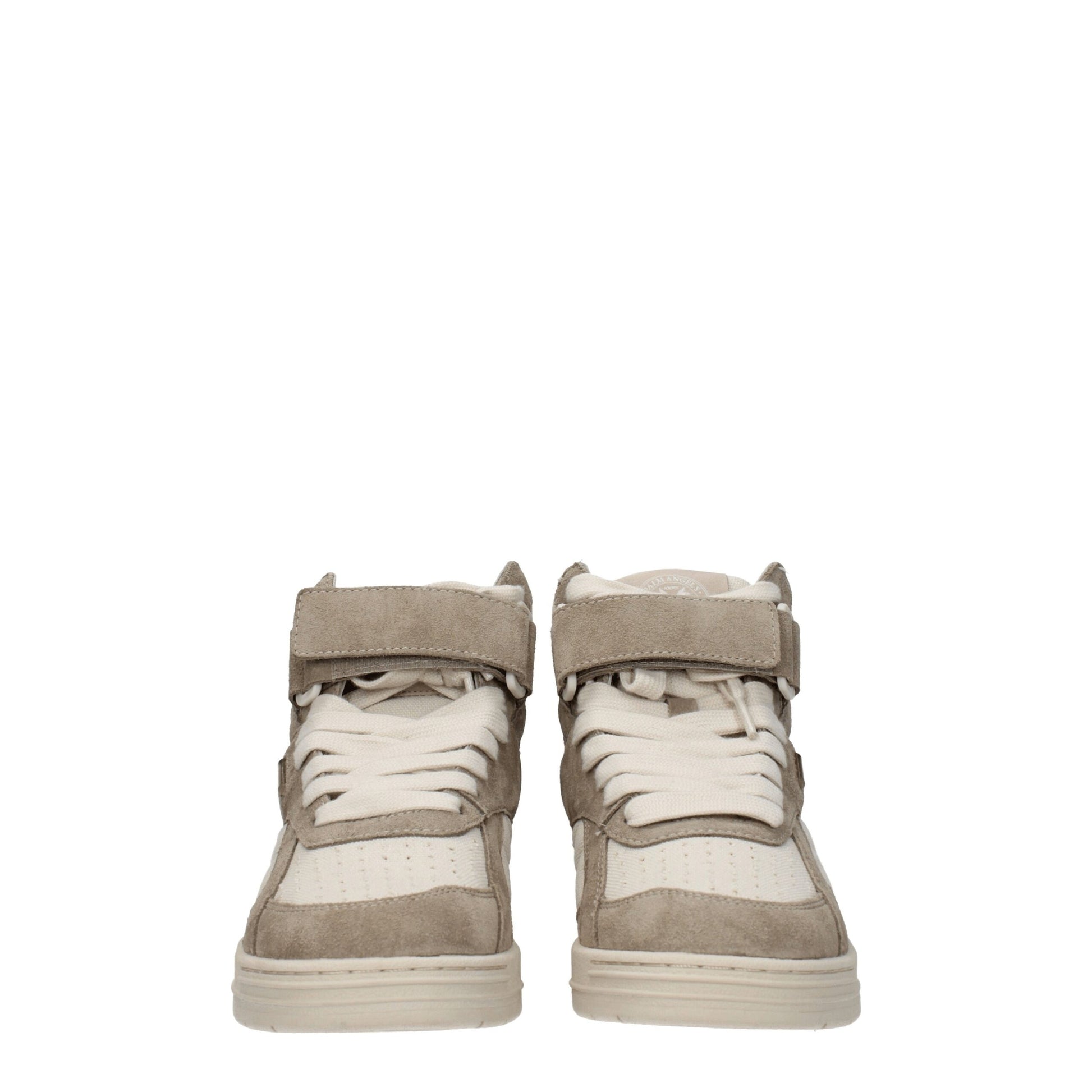 Beige Leather High Tops