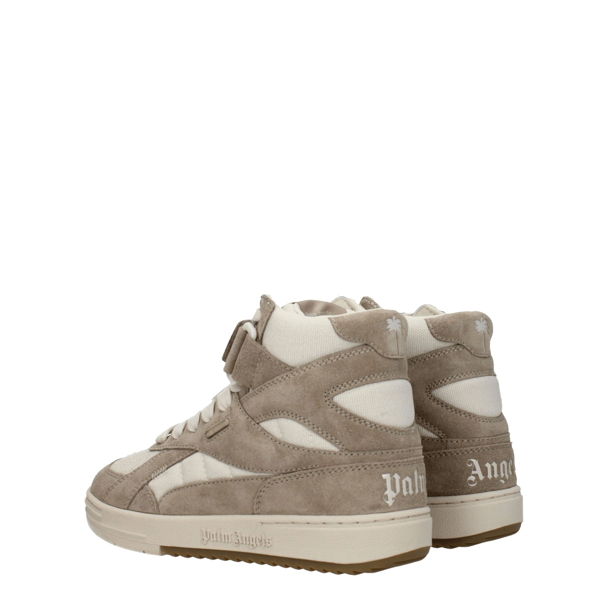 Beige Leather High Tops